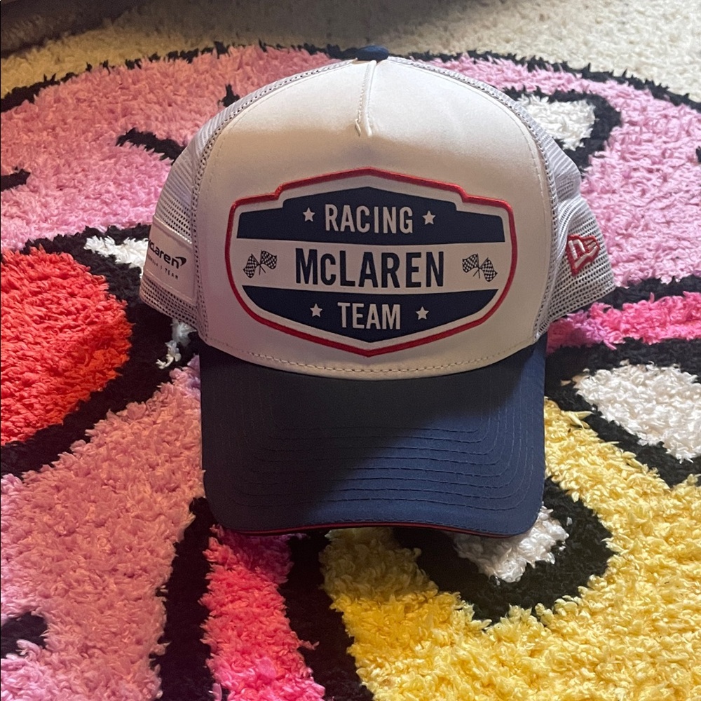 New Era McLaren Racing Team White Navy Hat
